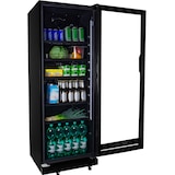 thumbnail of ZORRO koelkast ZKB 360 | zwart met glazen deur | 360 liter