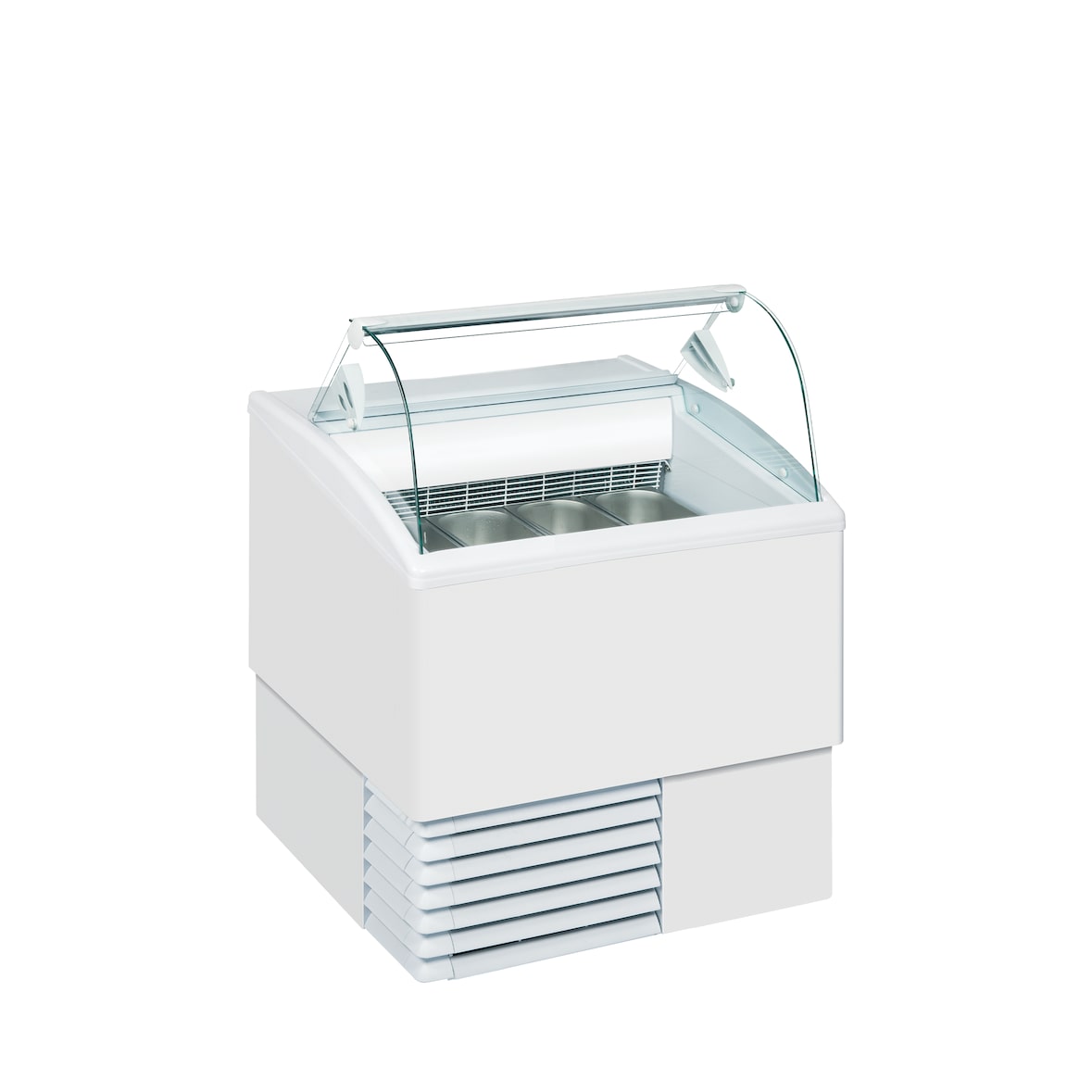 TEFCOLD Congelador de helados ISETTA 4LX TEFCOLD, acero y vidrio, refrigeración profesional, Blanco