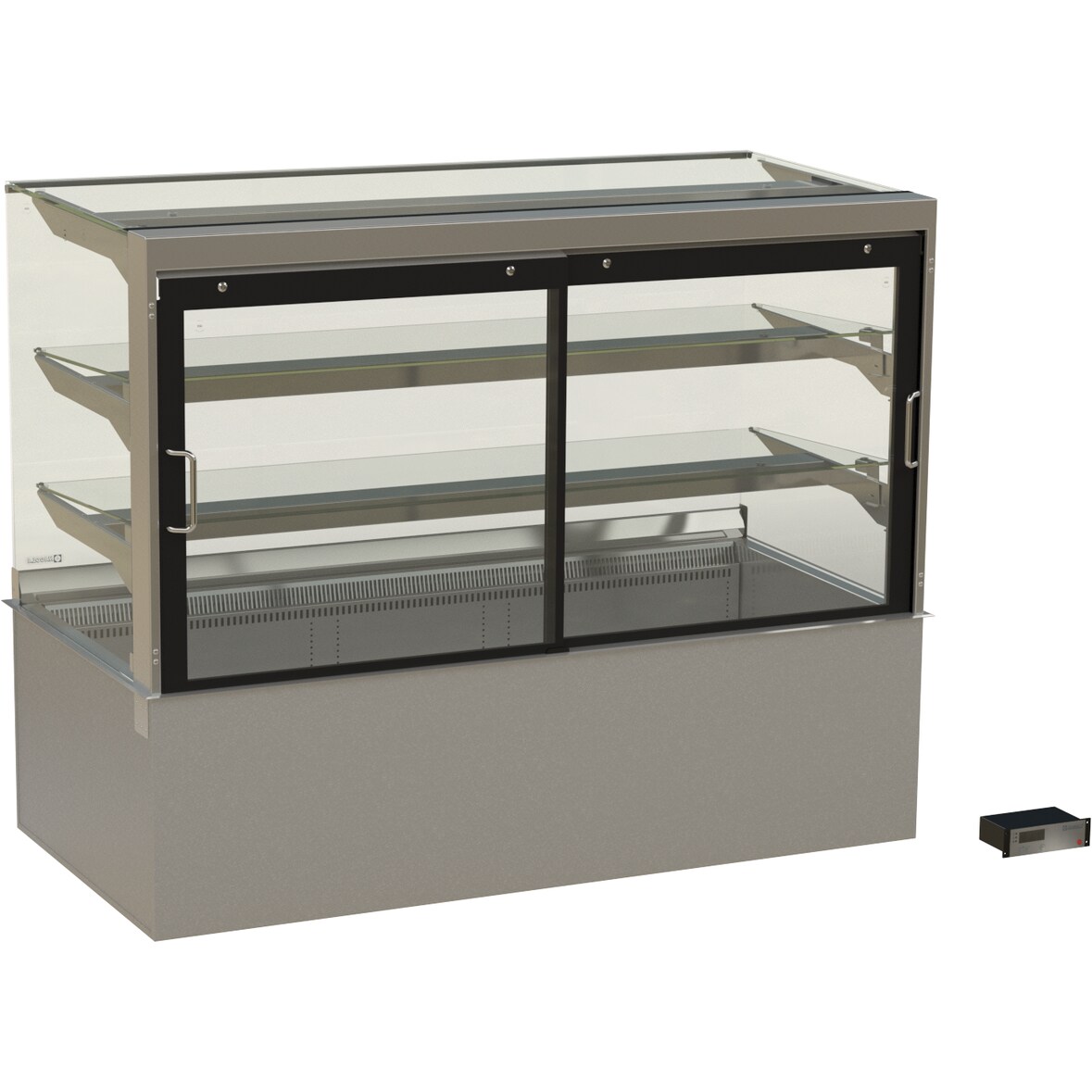 HAGOLA Showcase "Göteborg" eckig, für 4x GN 1/1, 3 Auslagen  200mm Tiefe, 1410x710/400x710mm (BxHxT)  steuerungsfertig
