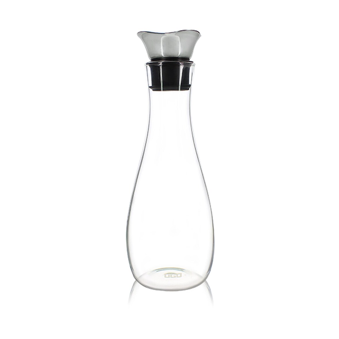 Ogo Living - Carafe adam 1200ml en verre borosilicate bouchon acier inoxydable
