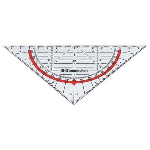 Soennecken Geometriedreieck 1823 Kunststoff rauchgrau