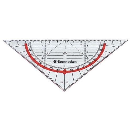 Soennecken Geometriedreieck 1823 Kunststoff rauchgrau