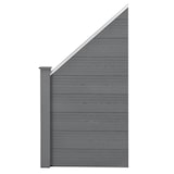 thumbnail of Helloshop26 - Clôture de jardin brise vue brise vent bois composite (wpc) gris 180 x 96 cm 03_0001475