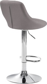 thumbnail of CHEFGASTRO Barhocker CAPE VERDE Stoff Chrom HxBxT 83x46x49cm Stoff Grau Barstuhl