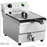 thumbnail of Royal Catering Elektro-Fritteuse - 16 l - 6000 W - 400 V - Ablasshahn -
