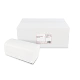 thumbnail of Handtuch-Papierspender Set | Kapazität für ca. 300 Blatt C/V-Falz | weiß | Sichtfenster | inkl. 4000 Stück Handtuchpapier 2-lagig, V-Falz, 24x21 cm