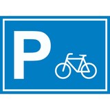 thumbnail of Fahrrad Parkplatz Schild waagerecht A2 (420x594mm)