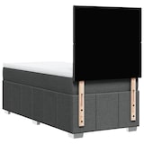 thumbnail of vidaXL Boxspringbett mit Matratze Dunkelgrau 90x190 cm Stoff