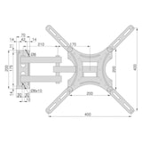 thumbnail of Soporte para TV Televisor 32" a 55" Pulgadas Giratorio Inclinable de Pared Universal televisión Smart LCD Monitores 50kg