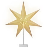 thumbnail of Casaria LED Weihnachtsstern mit Ständer Beleuchtet 60 cm creme Papierstern Weihnachten Weihnachtsdeko Leuchtstern Dekostern Adventsstern
