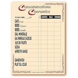 thumbnail of BEQUET Panneau mural pour affichage tarifs fil nylon 'VENISE' consommations courantes beige 30x40cm x1