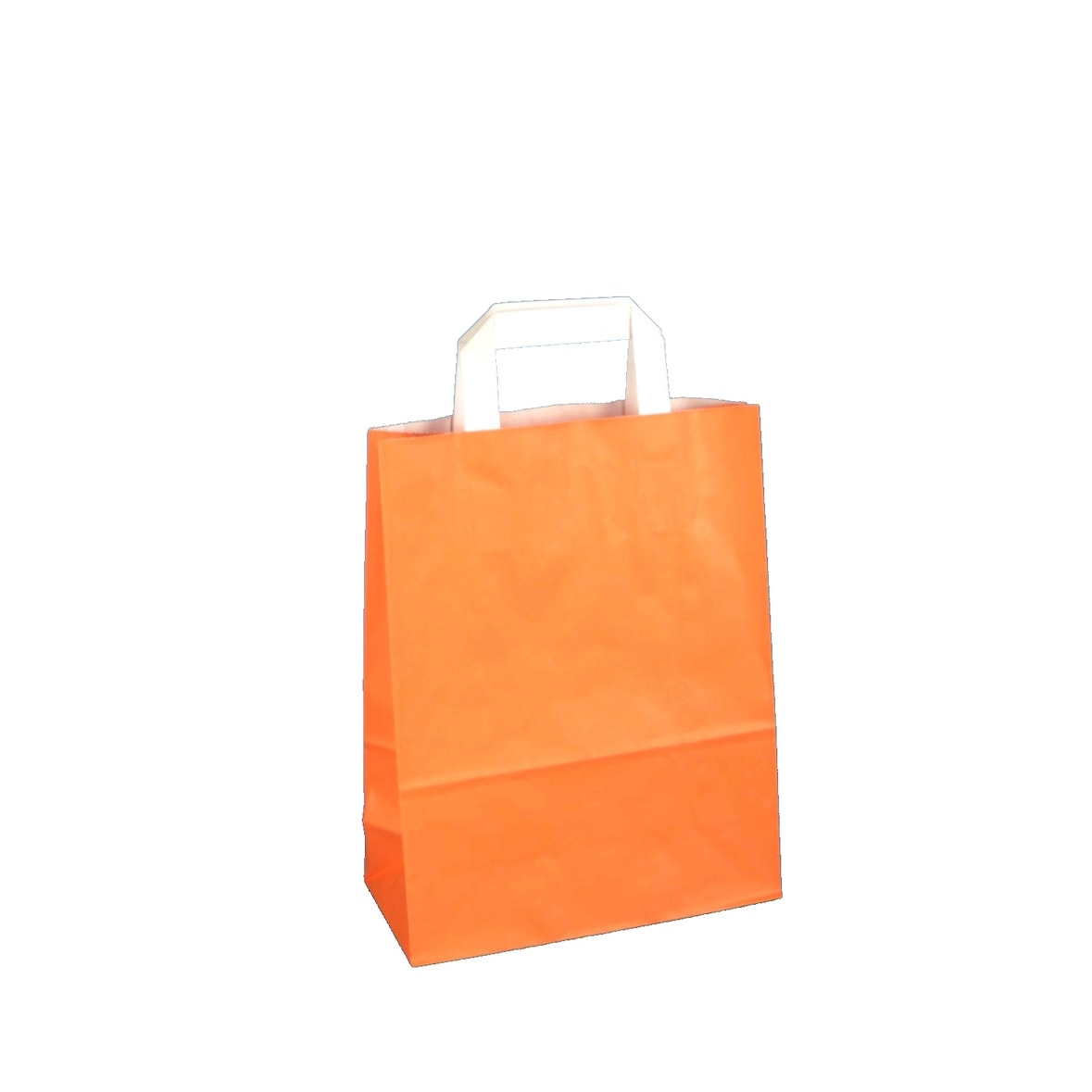 250 Papiertragetaschen Geschenktüten orange L 32+12x40cm
