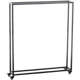 thumbnail of DELUKE® Kaminholzregal innen Metall BETTA mit Rollen, 25x100x150 Brennholzregal innen Kaminholzständer Kaminholzhalter Feuerholzregal