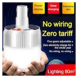 thumbnail of Lampara portátil recargable solar y 220v 42 LED