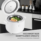 thumbnail of N8WERK Reiskocher 2l - 5 Programme - Touch-Display - ohne Anhaften & Überkochen - automatische Warmhaltefunktion & Überhitzungsschutz - inkl. Dampfgar