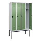 thumbnail of C+P Spind Classic PLUS, Gestell, 4 Abteile, 2120x1200x500mm, 7035/6011