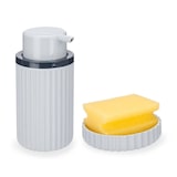 thumbnail of San Ignacio - KINVARA - Zeepdispenser met schuursponsje 300 ml in grijs