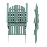 thumbnail of Lot de 2 fauteuils pliant en bois d'eucalyptus vert cactus