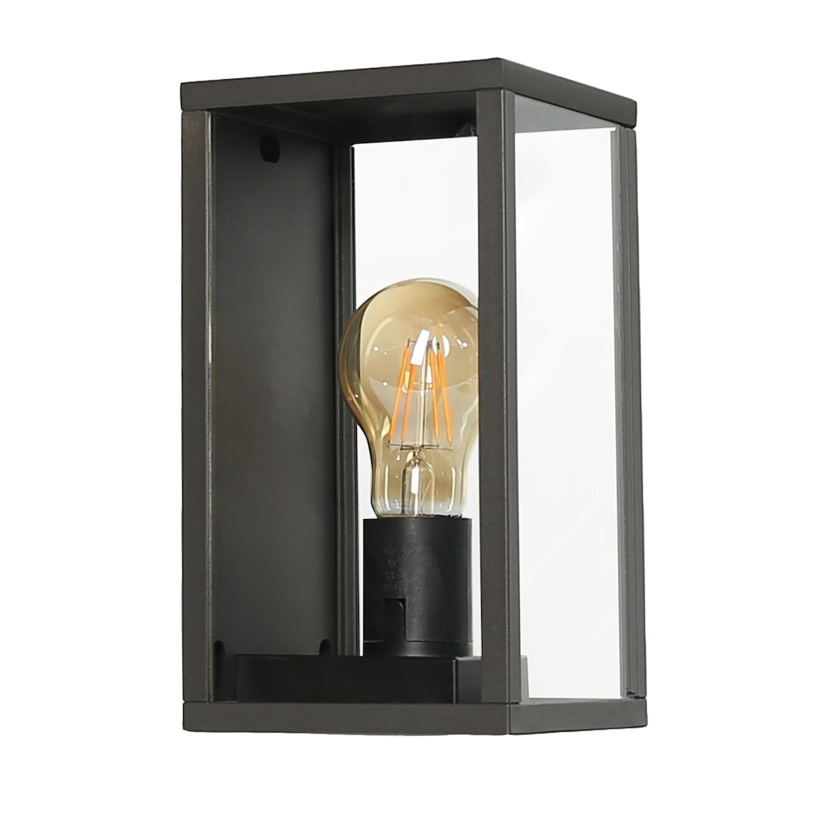 Aplique de  exterior Lope,  aluminio, color negro.