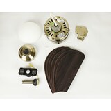 thumbnail of Deckenventilator Turbo Swirl Chrom 76 cm mit Licht 76