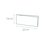 thumbnail of MONOUSO - Papieren zak Vetvrij open 22x7,6cm wit (100 stuks)
