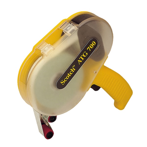 Scotch, Dispenser per nastro biadesivo ATG 700, impugnatura in plastica, trasparente