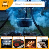 thumbnail of BBQ-Nerd® Dutch Oven "Starter" 3,1L mit Füßen | bereits eingebrannt | Gusseisen Feuertopf, Bräter mit Deckel inkl. Deckelheber