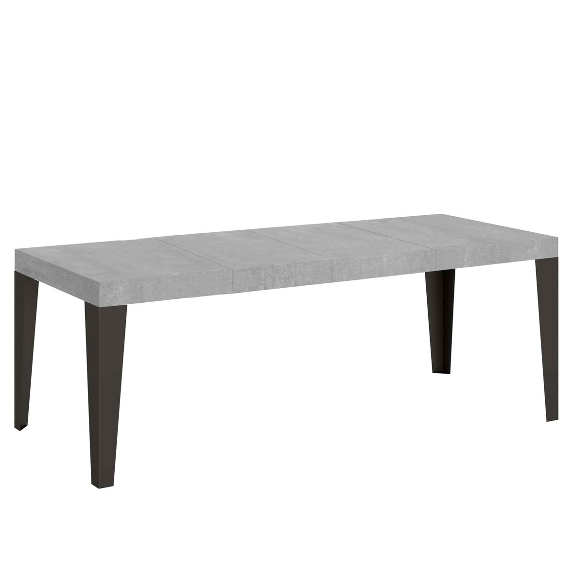 Itamoby Tavolo allungabile 90x180/440 cm Flame Premium cemento telaio Antracite