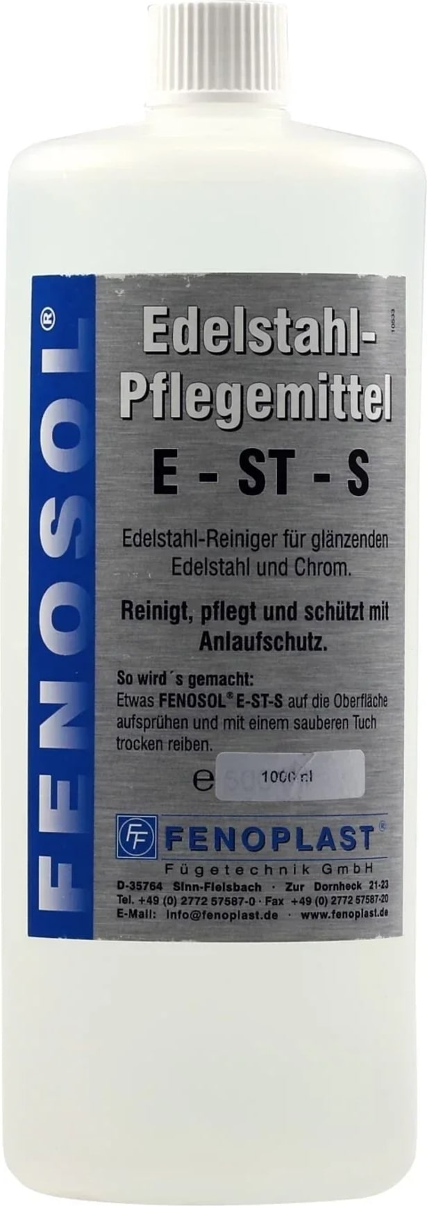 FENOPLAST Fenosol Edelstahlreiniger E-ST-S 1000ml Pflegereiniger