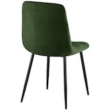 thumbnail of CLP Set van 4 eetkamerstoelen Antibes Velvet Fluweel HBT: 84x45x55 cm groen