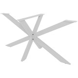 thumbnail of DELUKE® Tischgestell Metall KRYT Weiß inkl. Schrauben + Bodenschoner Tischbein Tischkufe Tischgestell für Holztisch Esstisch 71x150x78cm
