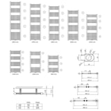 thumbnail of Badheizkörper - Mittelanschluss Weiß gebürstet - 1600x600 - 828w