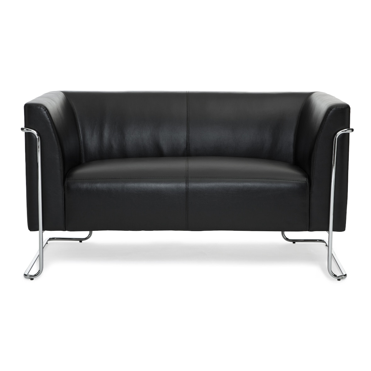 Loungesofa CURACAO Kunstleder 2-Sitzer schwarz hjh OFFICE