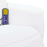 thumbnail of vidaXL Massagesessel mit Fußteil Weiß Kunstleder