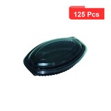 thumbnail of ECOLOMIQUE - 125 Pcs - Cassolette plastique PP ovale noire - 500 ml, 20,7 x 14,3 cm, Hauteur: 3,7 cm - ECO210COV22