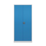 thumbnail of Flügeltürschrank Owl mit 4 Fachboden | HxBxT 195x95x60cm | Lichtgrau/Lichtblau