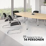 thumbnail of bümö Konferenztisch groß KT40 in Asteiche Füße in Weiß