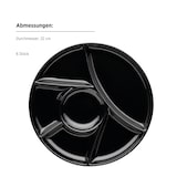 thumbnail of MÄSER 6 Stück Fondueteller rund 21,5 cm SCHWARZ postsicher