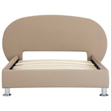 thumbnail of vidaXL Bettgestell Cappuccino-Braun Kunstleder 100x200 cm
