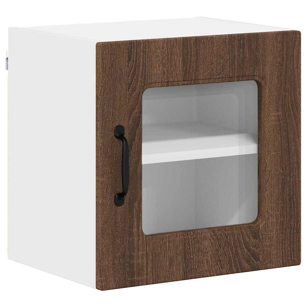 vidaXL Küchenwandschrank mit Regal Braun Eichen-Optik 40 x 31 x 40 cm