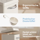 thumbnail of Björn&Schiller Waschmittelbox 6,5 L aus Metall, Aufbewahrung mit Dosierer für Waschpulver, Spülmaschinenpulver oder Geschirrspülpulver