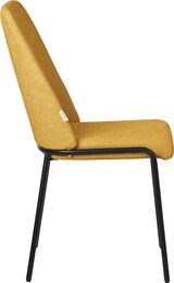 thumbnail of ML-Design Esszimmerstühle 4er-Set Senfgelb, gepolstert, Polyesterbezug, Metallbeine, mit Rückenlehne – Küchen-/Wohnzimmerstuhl