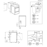 thumbnail of ELECTROLUX Cuisinière Vitrocéramique 58l 4 Feux Blanc LKR664177W