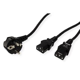 thumbnail of ROLINE Y-Netzanschlusskabel, schwarz, 2 m