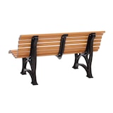 thumbnail of PROREGAL Gartenbank Jamaika | 3-Sitzer | Holzoptik | HxBxT 80x150x64cm | UV-beständiger Kunststoff | Parkbank Sitzbank Gartenbänke  Terrasse