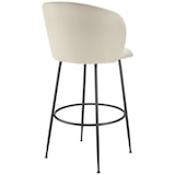thumbnail of tectake Taburete alto LUANA con respaldo y aterciopelado - Juego de 2 crema/negro