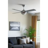 thumbnail of Ventilatore da soffitto con illuminazione 4 pale 60 W 3 velocità Ø 121 cm Telecomando NIKLAS