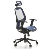 thumbnail of Silla de oficina / Sillón de oficina AIR-PORT tejido en malla azul hjh OFFICE