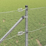 thumbnail of vidaXL Zaunpfosten Silber 25 x 0,8 m (16 x 16 mm Netz) Stahl