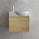 thumbnail of Alpenberger Gäste-WC Waschtisch mit Unterschrank | Waschbecken mit Waschbeckenunterschrank Vormontiert | Soft-Close-Funktion Badezimmermöbel Set